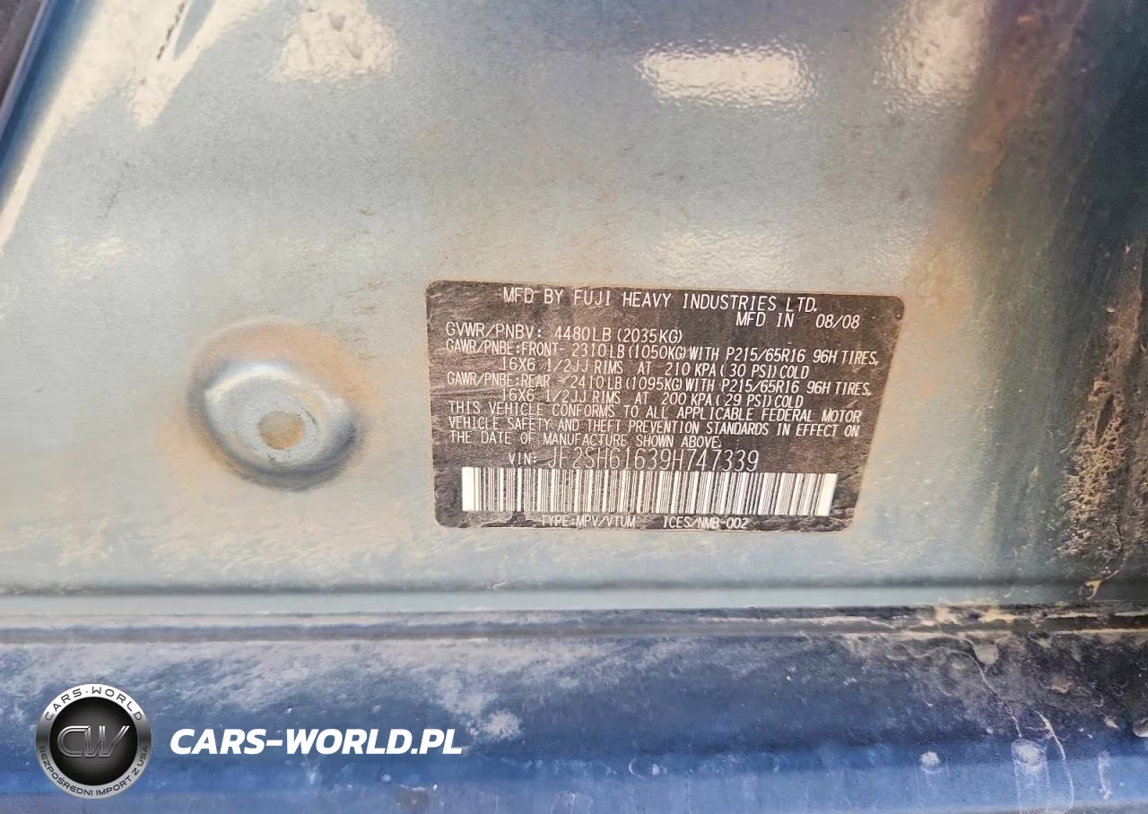 2009 Subaru Forester 2.5X VIN:JF2SH61639H747339 - 12