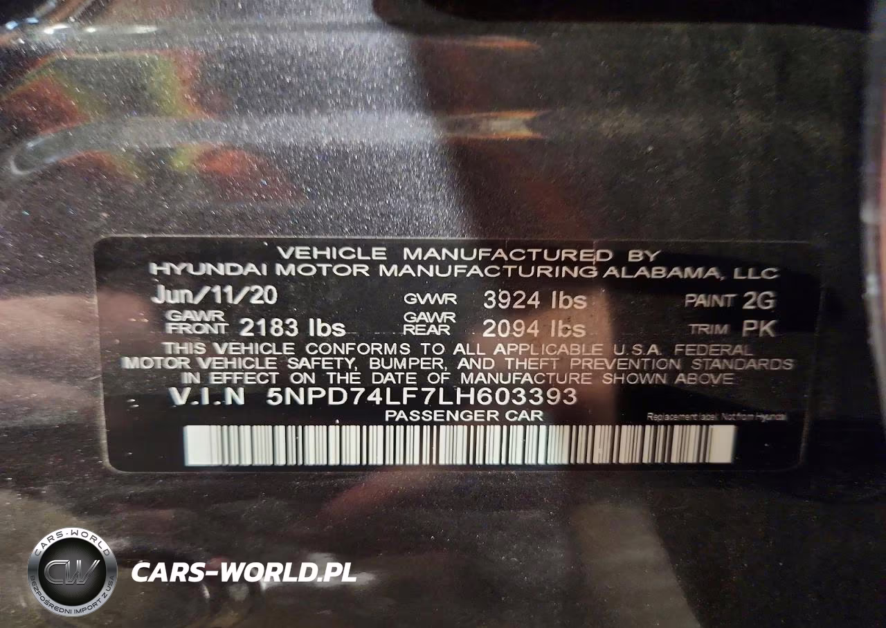 2020 Hyundai Elantra Se VIN:5NPD74LF7LH603393 - 12
