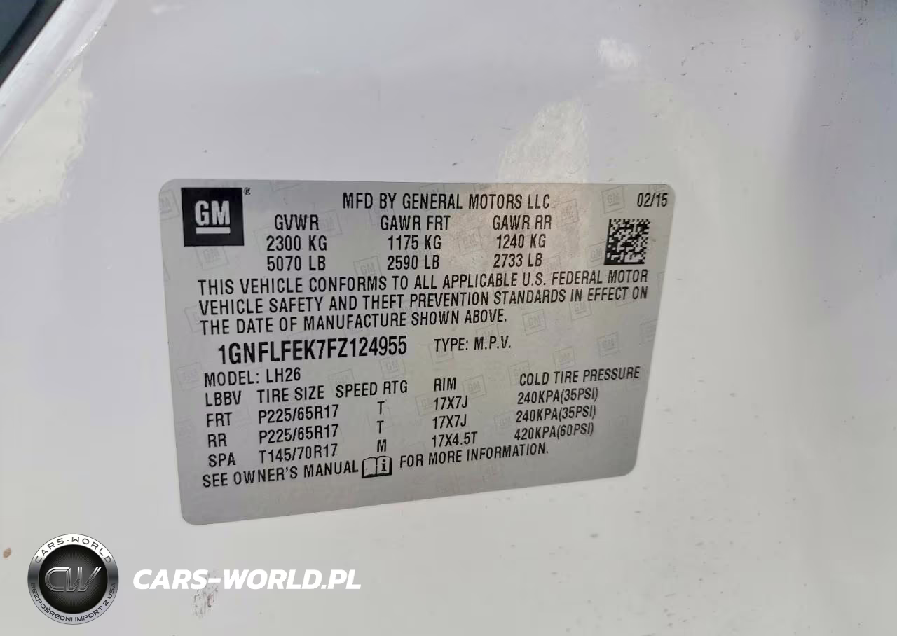 2015 Chevrolet Equinox Lt VIN:1GNFLFEK7FZ124955 - 13