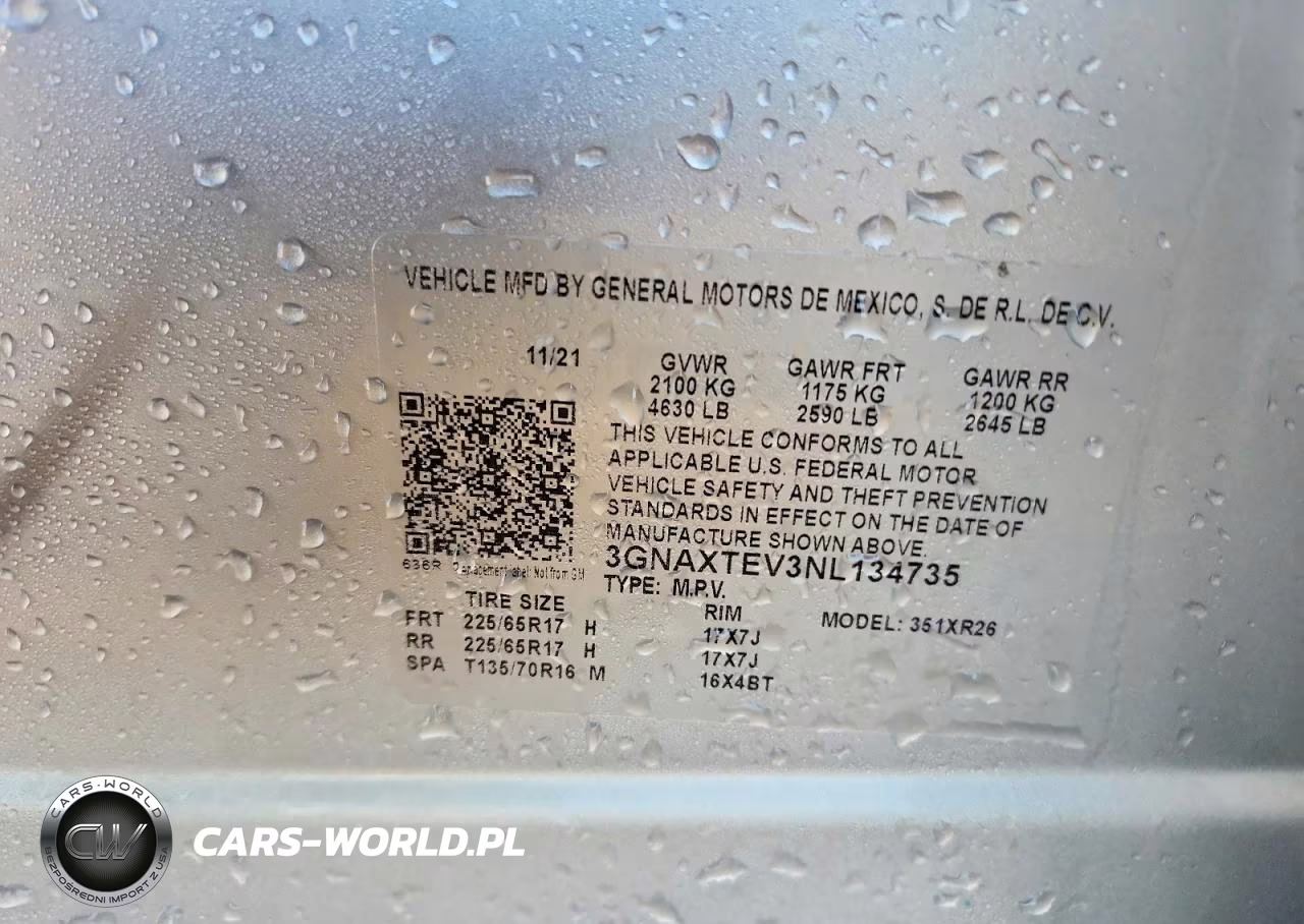 2022 Chevrolet Equinox Lt VIN:3GNAXTEV3NL134735 - 13