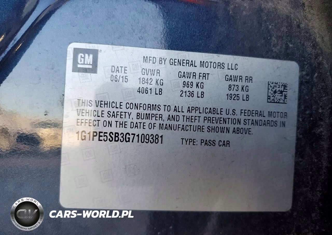 2016 Chevrolet Cruze Limited Lt VIN:1G1PE5SB3G7109381 - 12