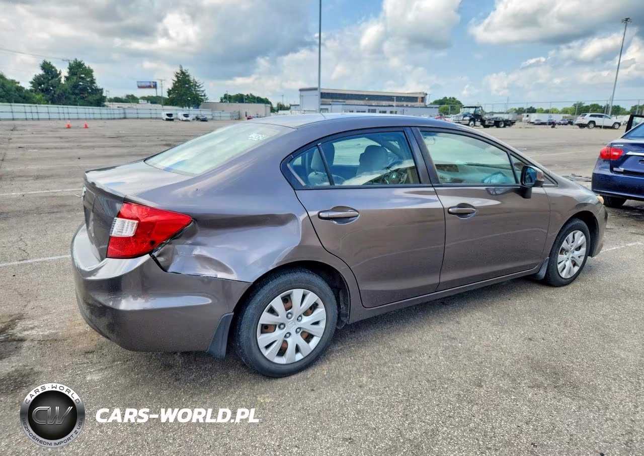 2012 Honda Civic Lx VIN:19XFB2F57CE052997 - 3