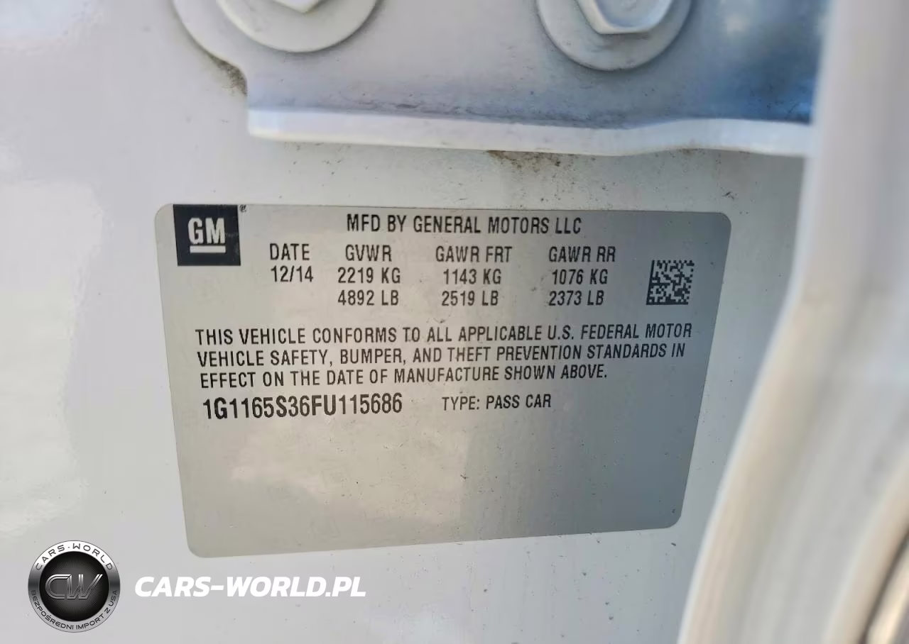 2015 Chevrolet Impala Ltz VIN:1G1165S36FU115686 - 12