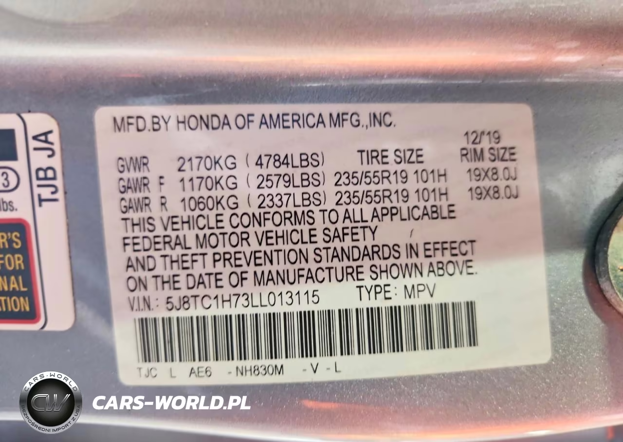 2020 Acura Rdx Advance VIN:5J8TC1H73LL013115 - 13