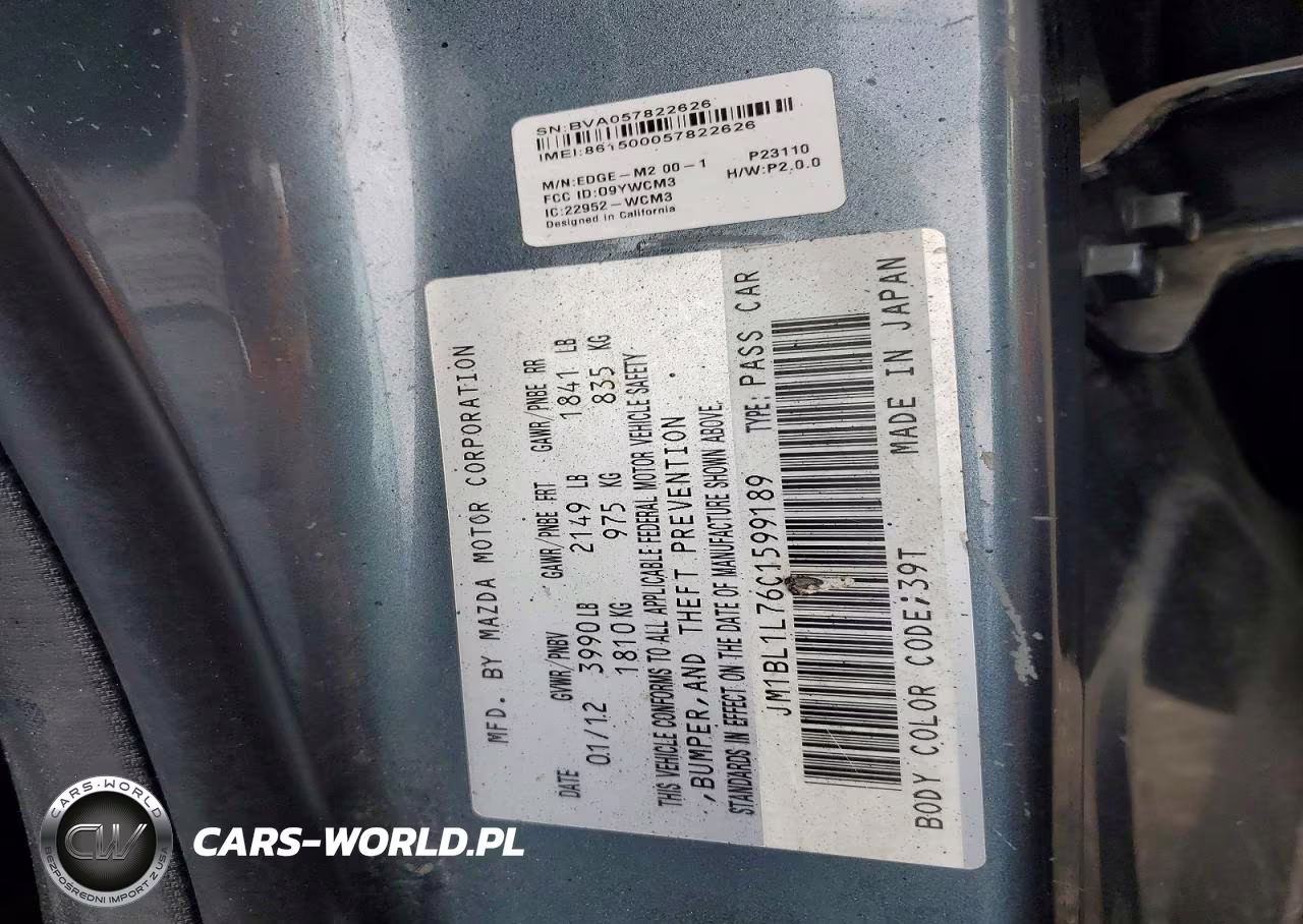 2012 Mazda 3 I VIN:JM1BL1L76C1599189 - 12