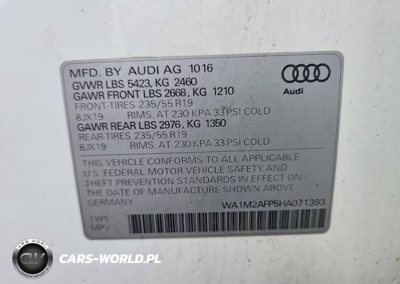 2017 Audi Q5 Premium Plus VIN:WA1M2AFP5HA071393 - 13