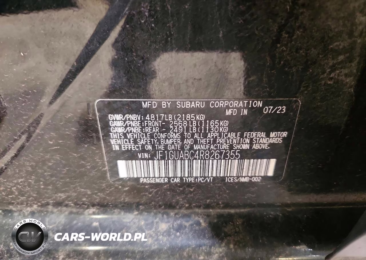 2024 Subaru Impreza VIN:JF1GUABC4R8267355 - 13