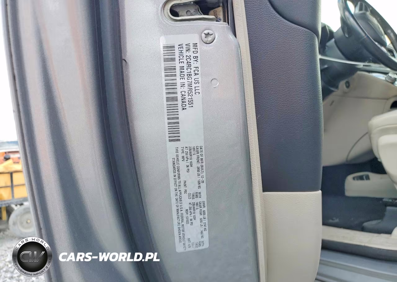 2021 Chrysler Pacifica Touring L VIN:2C4RC1BG7MR521551 - 13