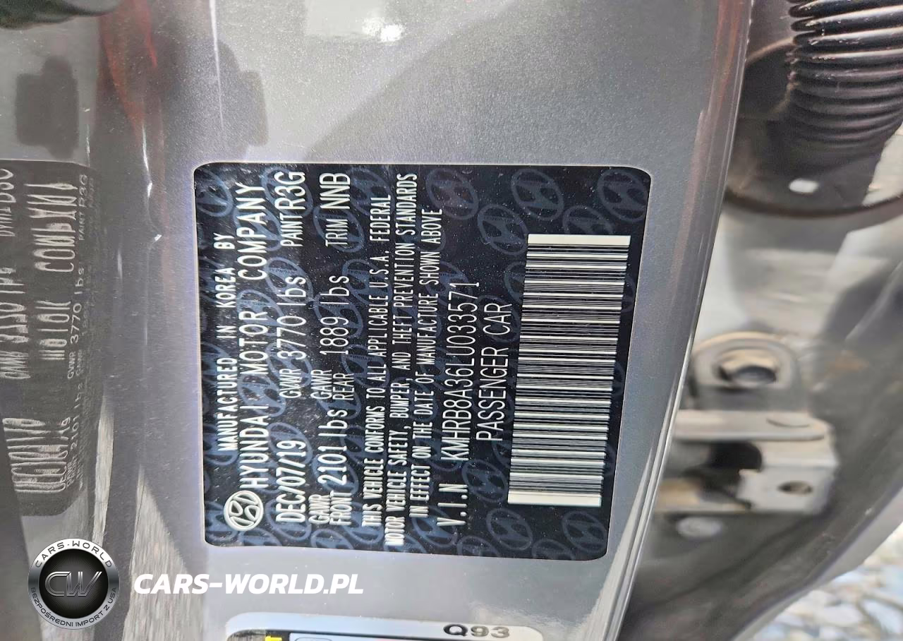 2020 Hyundai Venue Se VIN:KMHRB8A36LU033571 - 12