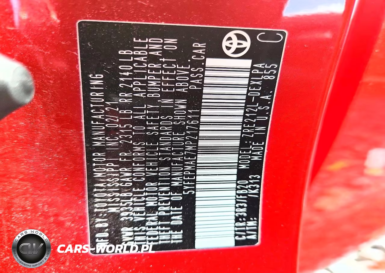2021 Toyota Corolla Le VIN:5YFEPMAE7MP217611 - 12