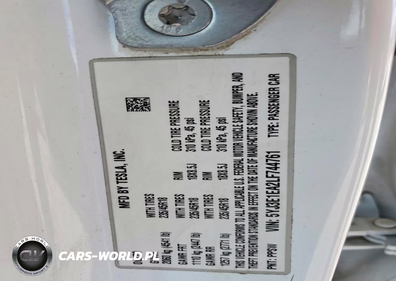 2020 Tesla Model 3 VIN:5YJ3E1EA2LF744761 - 13