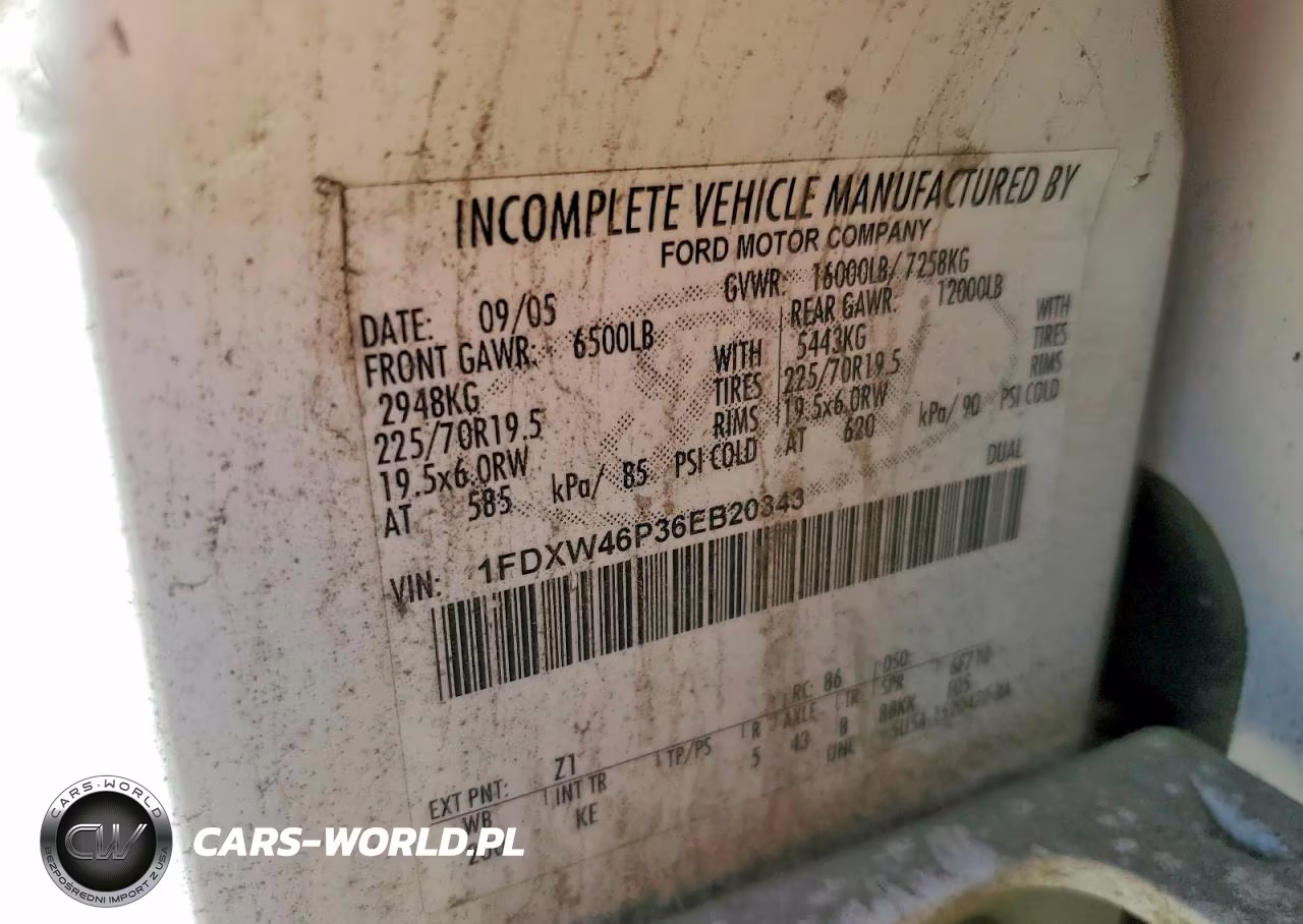 2006 Ford F450 Super Duty VIN:1FDXW46P36EB20343 - 12