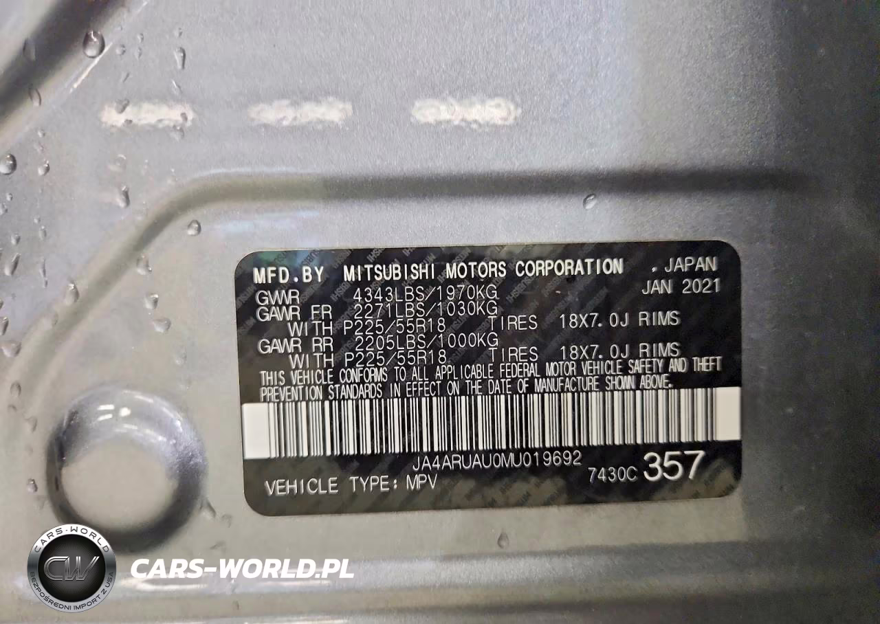 2021 Mitsubishi Outlander Sport Es VIN:JA4ARUAU0MU019692 - 13