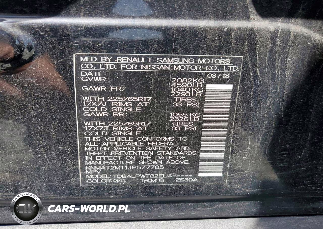 2018 Nissan Rogue S VIN:KNMAT2MT1JP577785 - 13