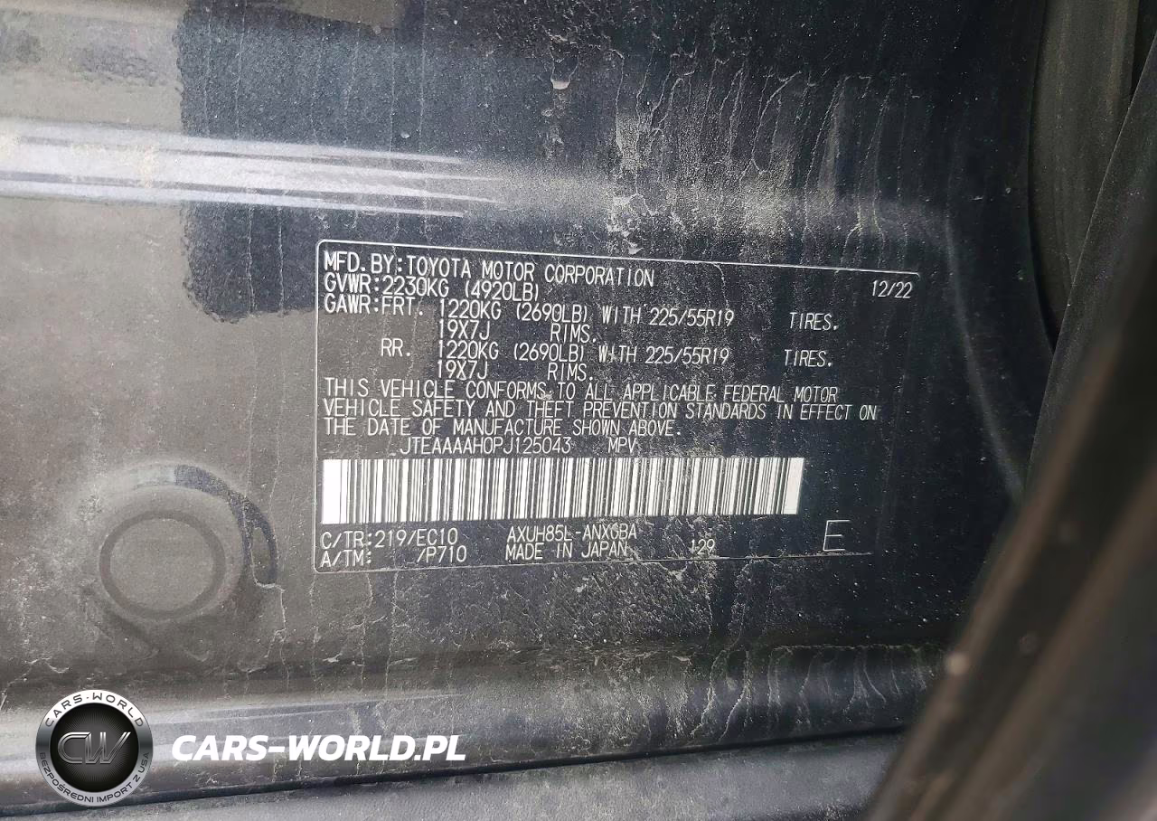 2023 Toyota Venza Xle VIN:JTEAAAAH0PJ125043 - 13