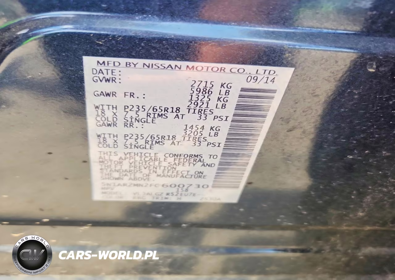 2015 Nissan Pathfinder Sl VIN:5N1AR2MN2FC600730 - 13