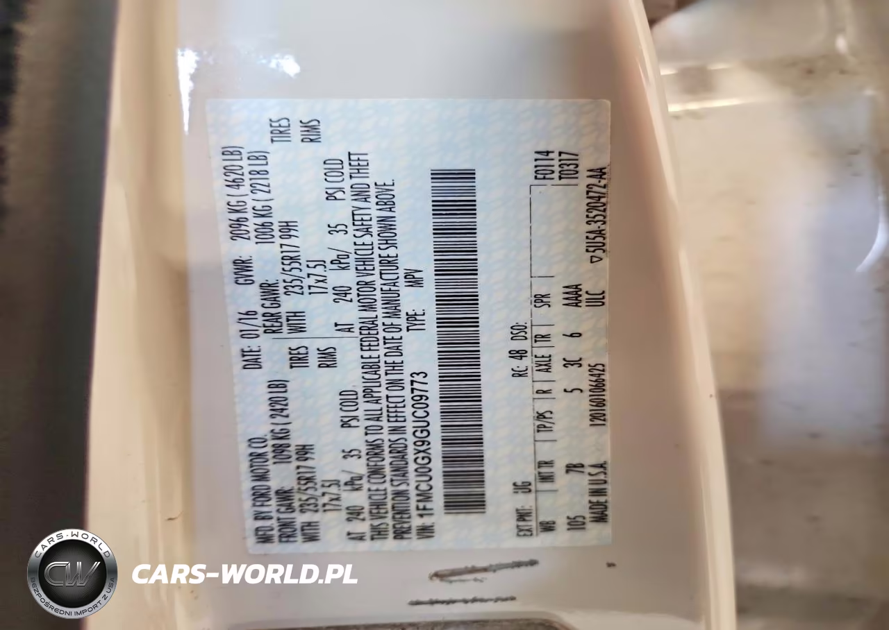 2016 Ford Escape Se VIN:1FMCU0GX9GUC09773 - 13