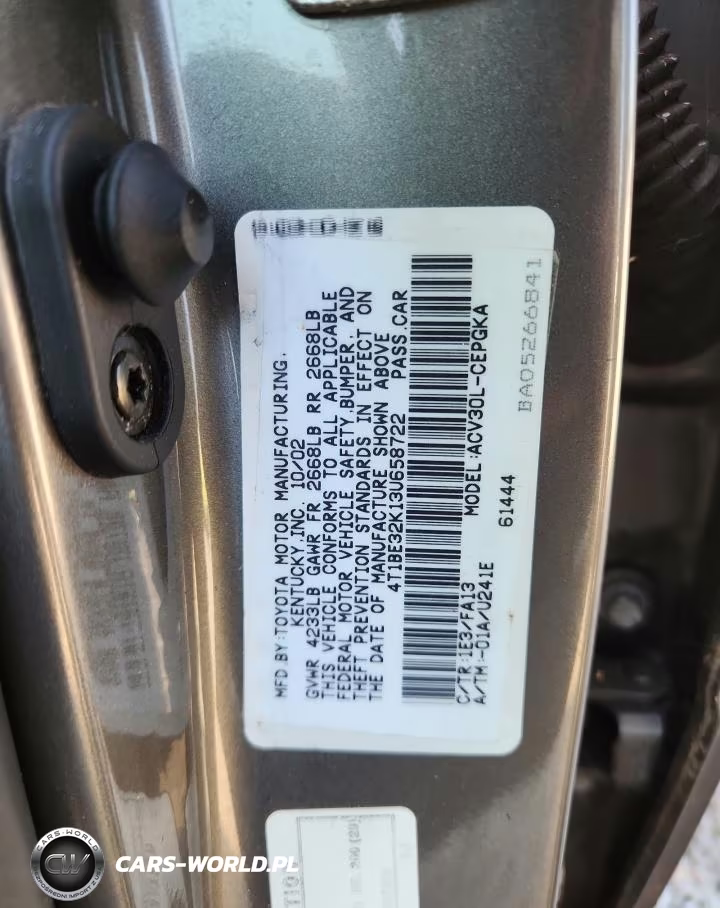 2003 Toyota Camry Xle VIN:4T1BE32K13U658722 - 12