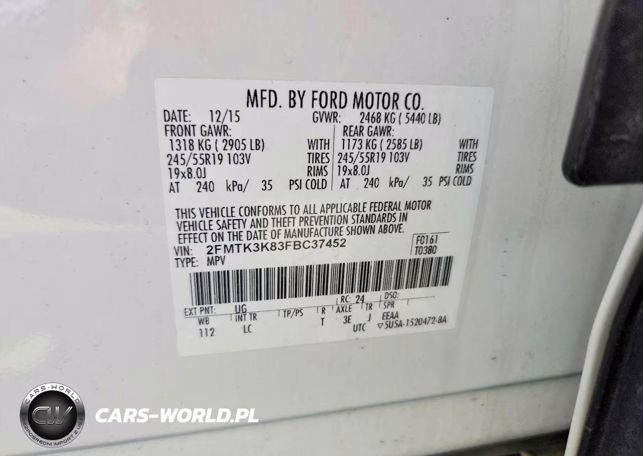 2015 Ford Edge Titanium VIN:2FMTK3K83FBC37452 - 13