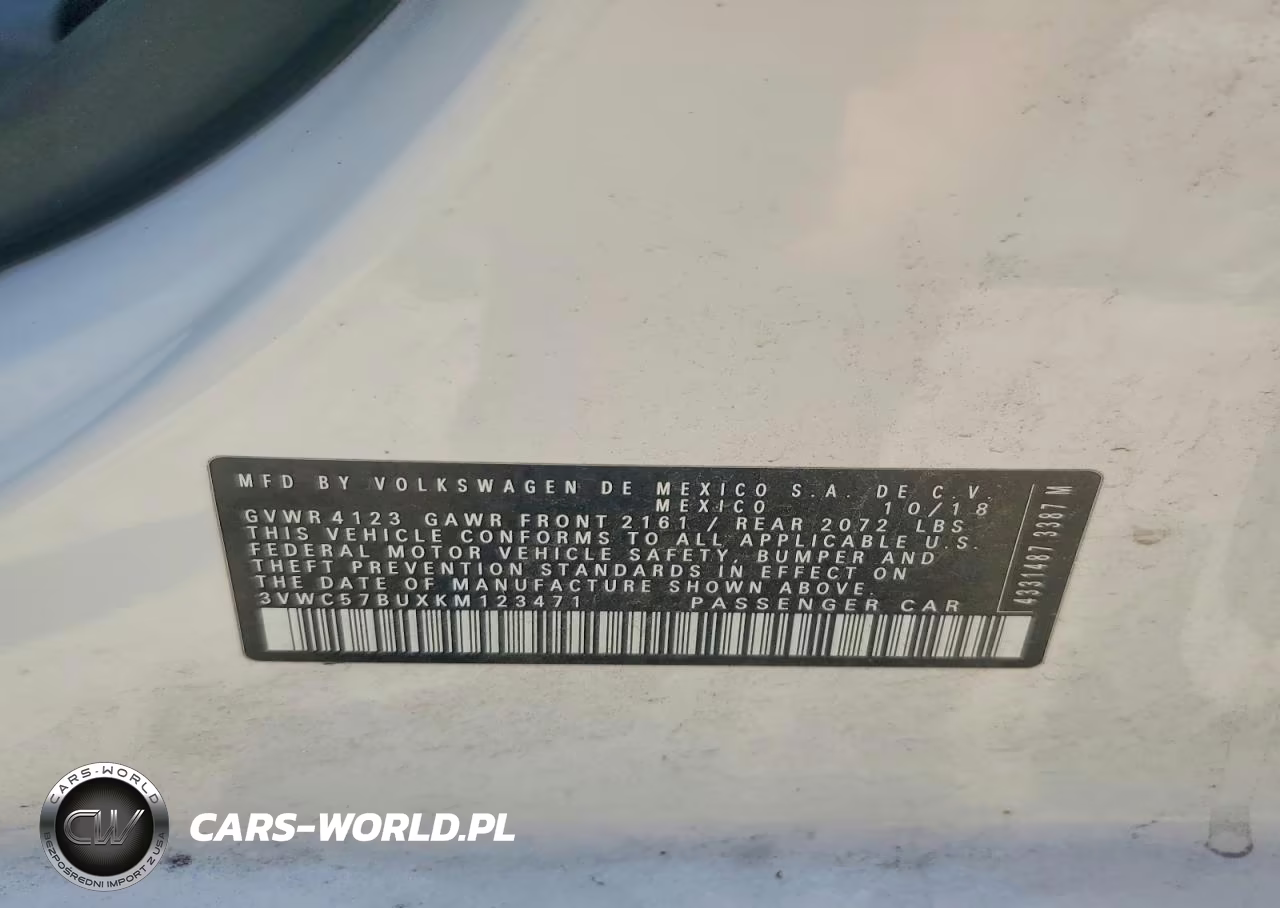 2019 Volkswagen Jetta S VIN:3VWC57BUXKM123471 - 12