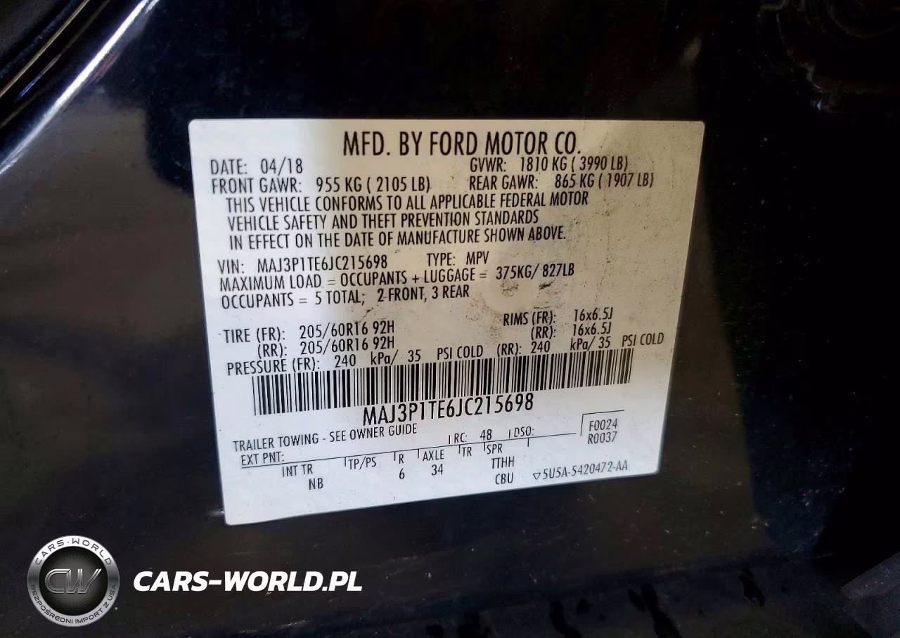 2018 Ford Ecosport Se VIN:MAJ3P1TE6JC215698 - 13