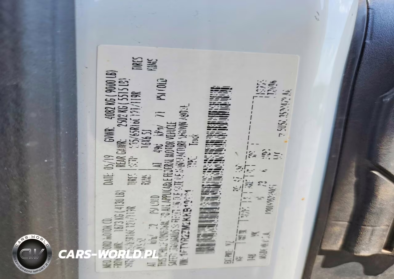 2019 Ford Transit 250 Delivery Van VIN:1FTYR2ZM2KKB10131 - 13