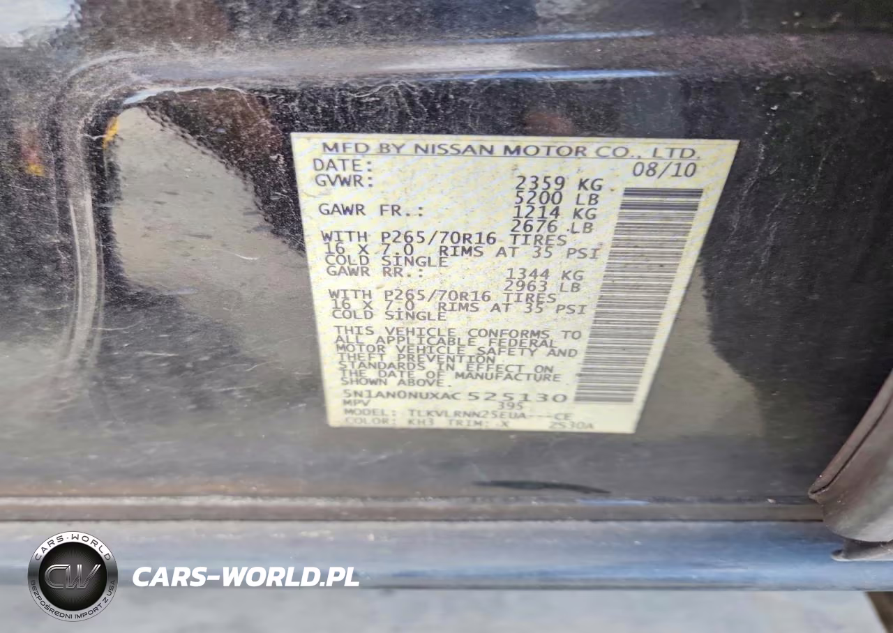 2010 Nissan Xterra X VIN:5N1AN0NUXAC525130 - 13