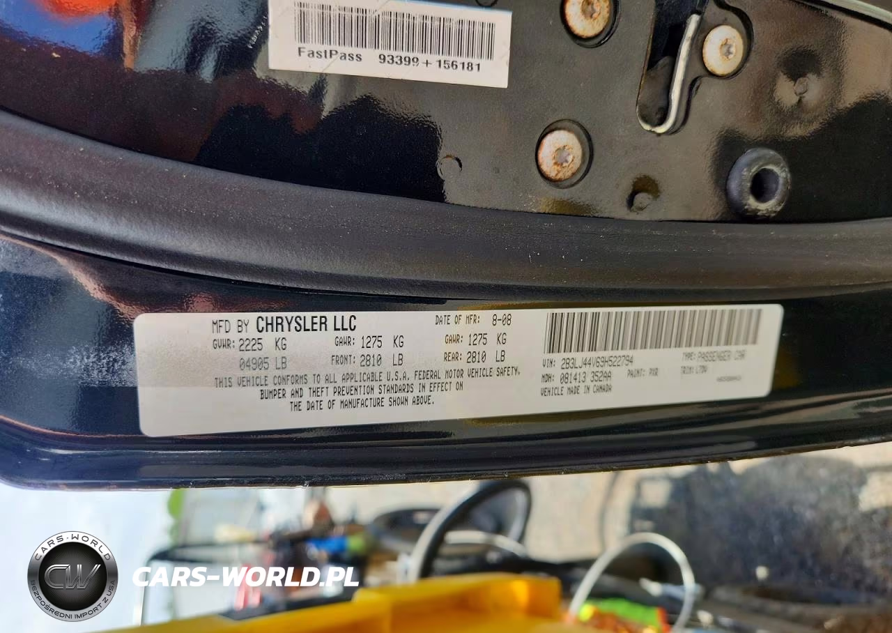 2009 Dodge Challenger Se VIN:2B3LJ44V69H522794 - 12