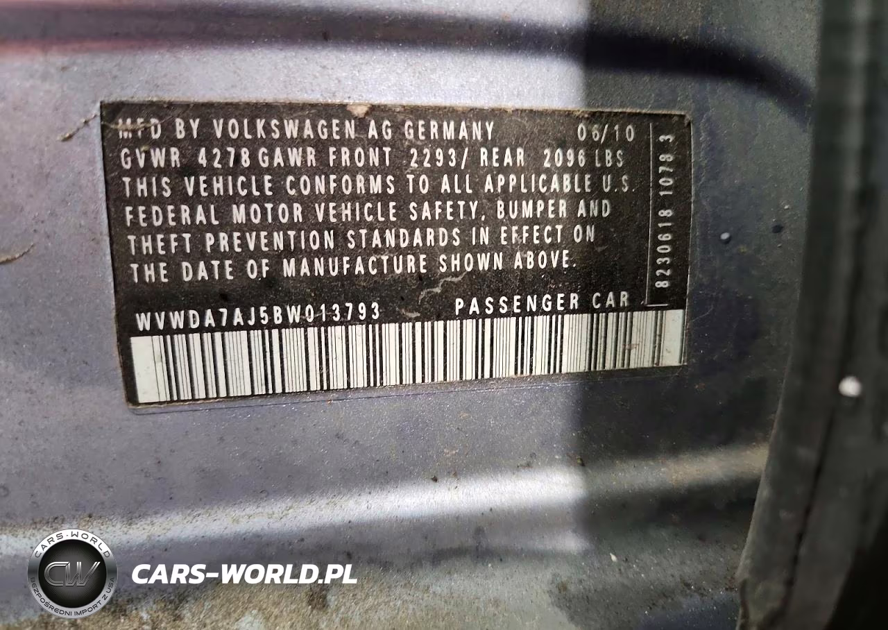 2011 Volkswagen Golf VIN:WVWDA7AJ5BW013793 - 12