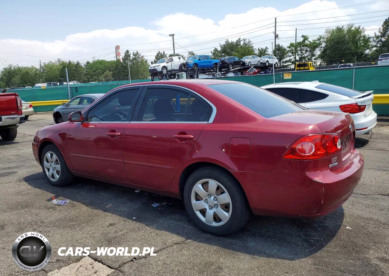 2007 Kia Optima Lx VIN:KNAGE123875137596 - 2