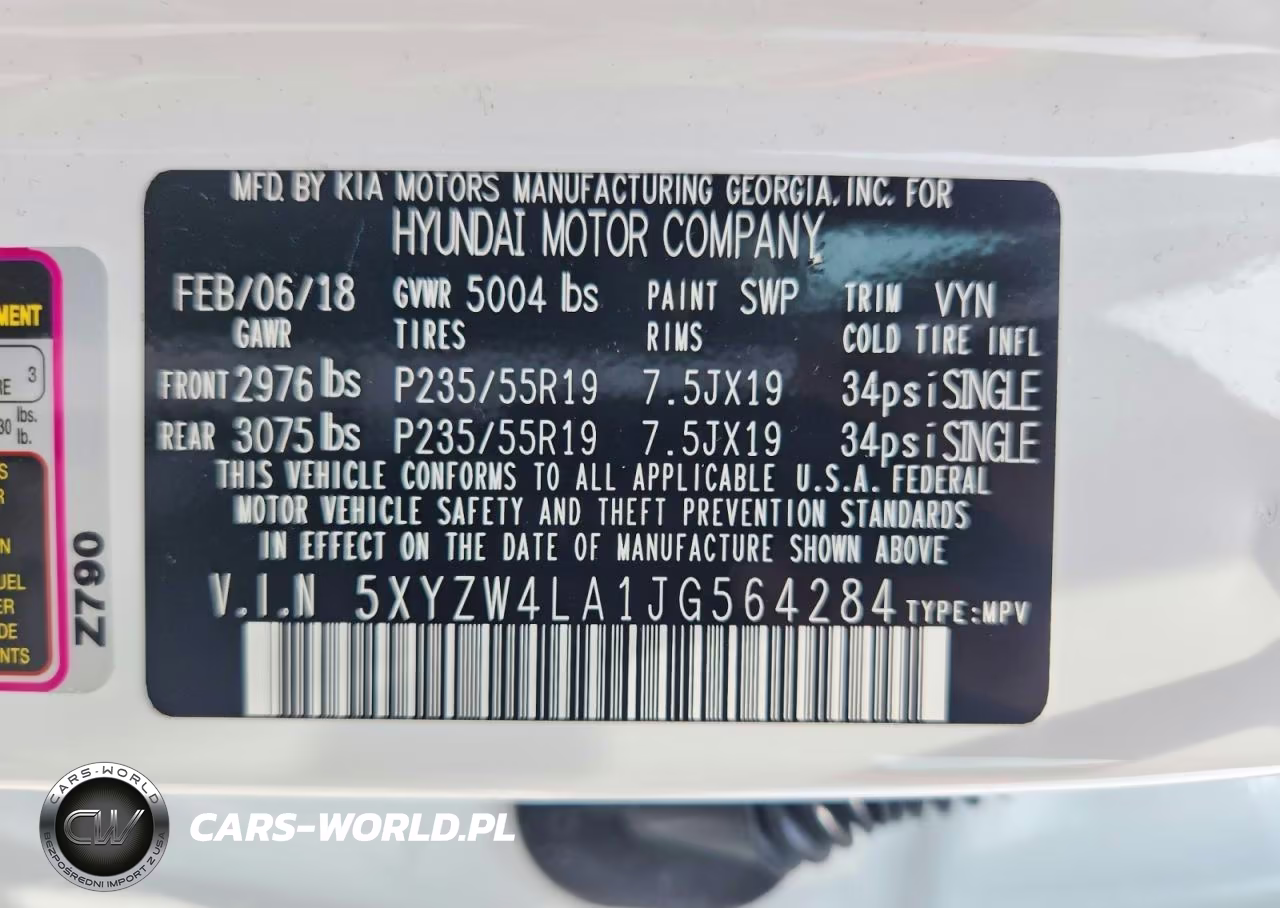 2018 Hyundai Santa Fe Sport 2.0T Ultimate VIN:5XYZW4LA1JG564284 - 13