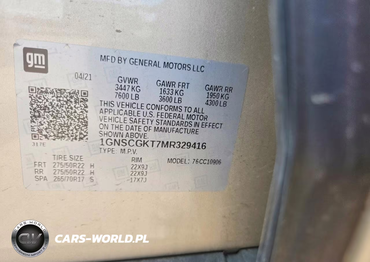 2021 Chevrolet Suburban C1500 High Country VIN:1GNSCGKT7MR329416 - 12