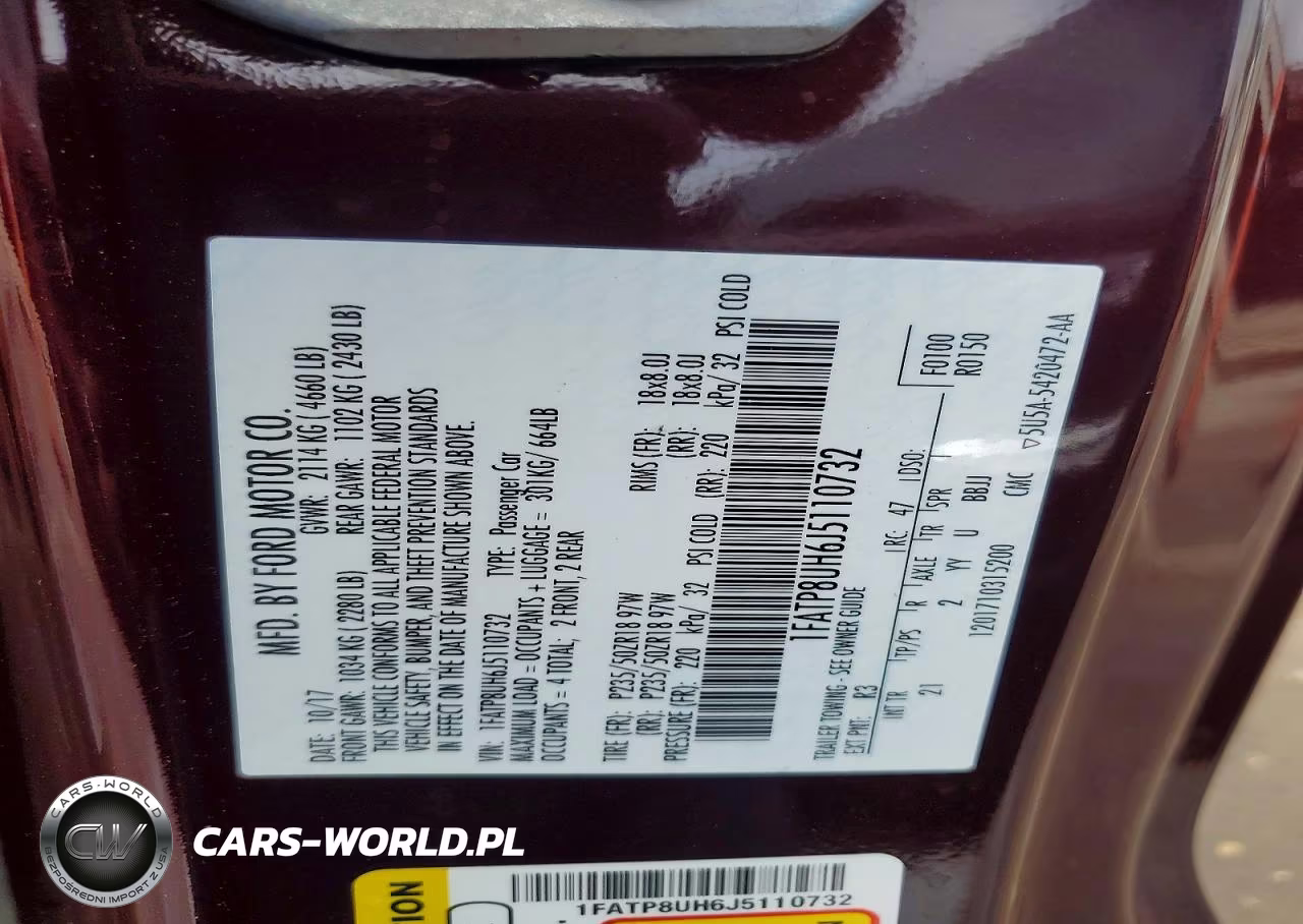 2018 Ford Mustang VIN:1FATP8UH6J5110732 - 12