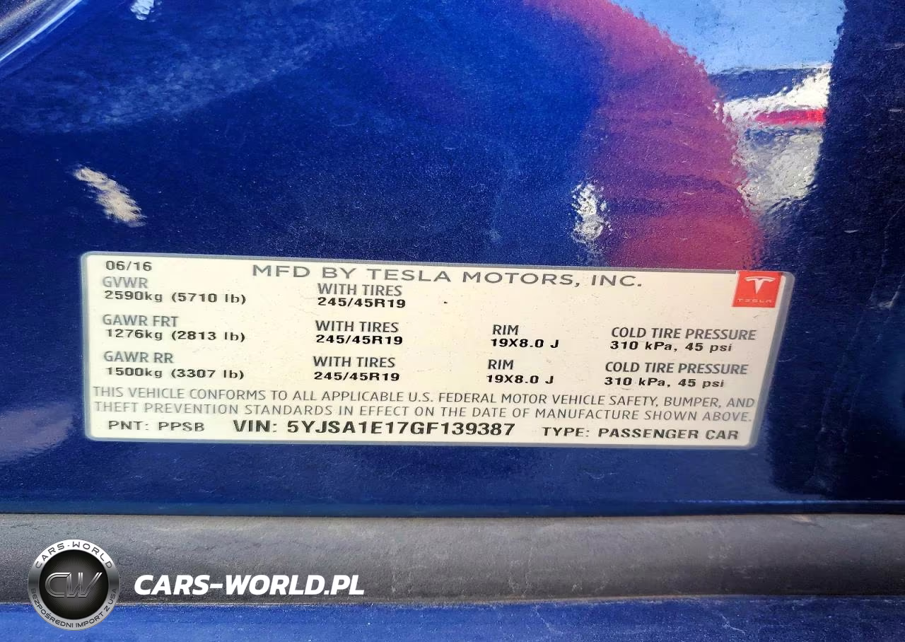 2016 Tesla Model S VIN:5YJSA1E17GF139387 - 13