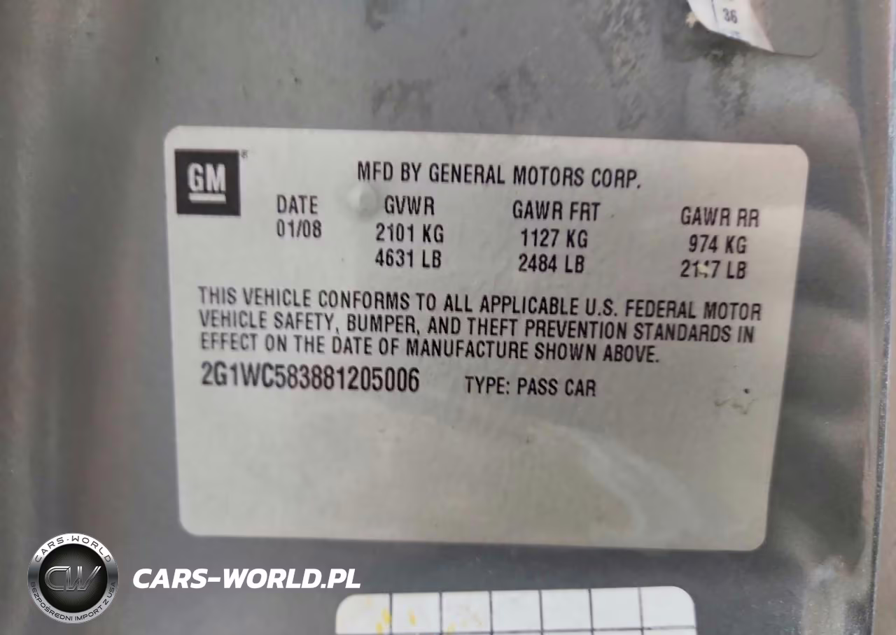 2008 Chevrolet Impala Lt VIN:2G1WC583881205006 - 12