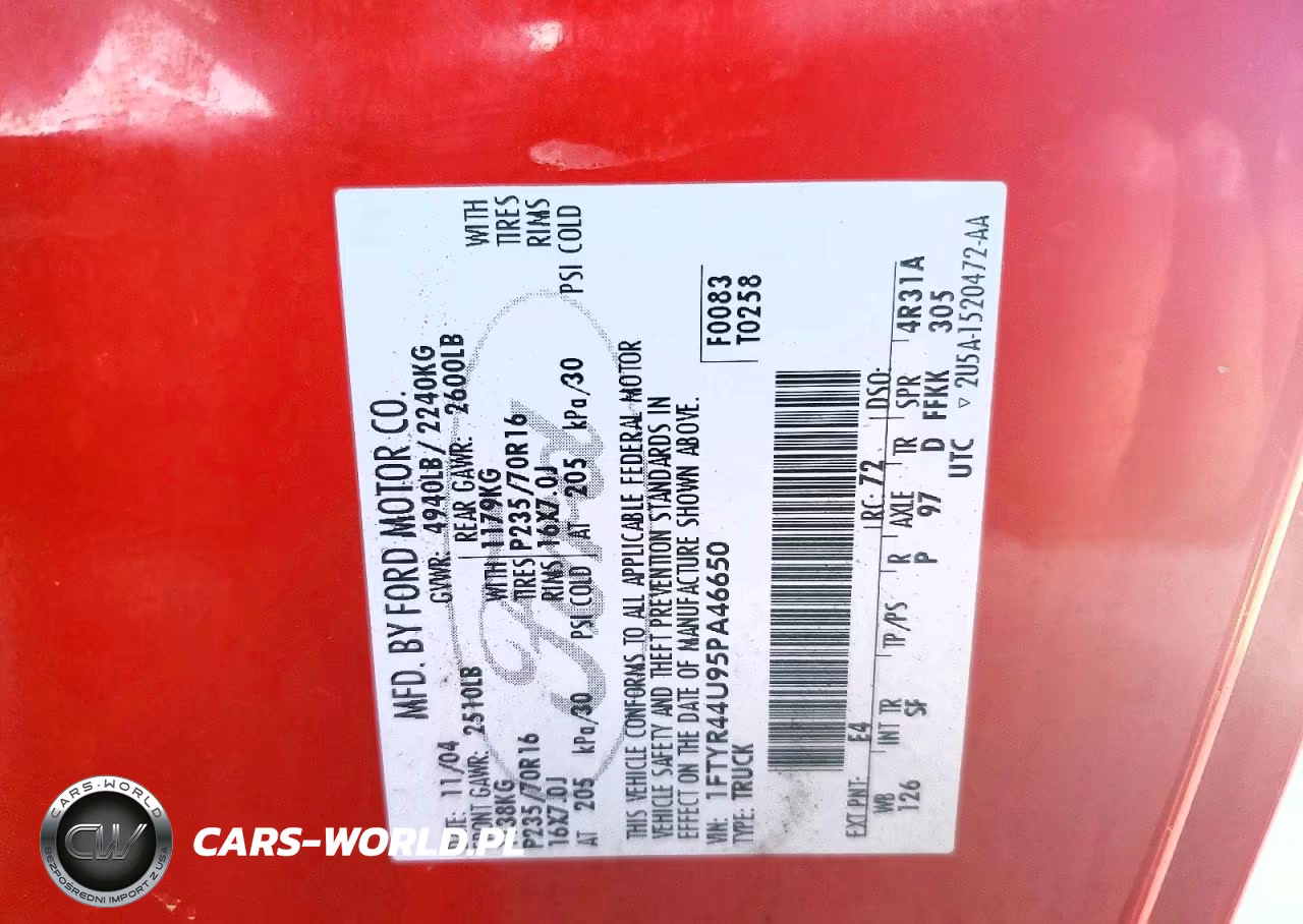 2005 Ford Ranger Super Cab VIN:1FTYR44U95PA46650 - 12