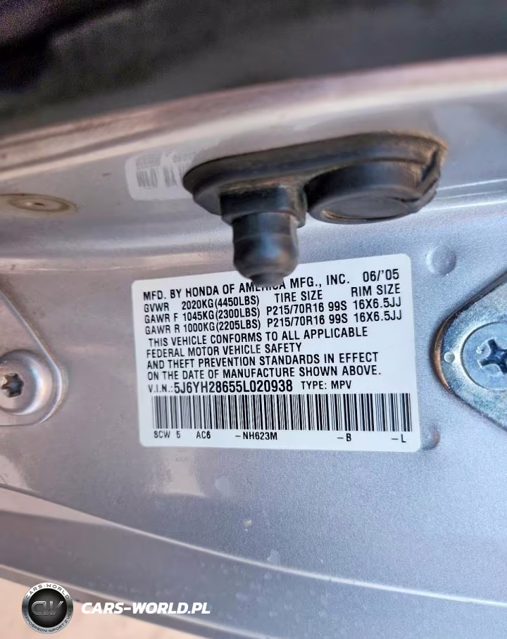 2005 Honda Element Ex VIN:5J6YH28655L020938 - 14