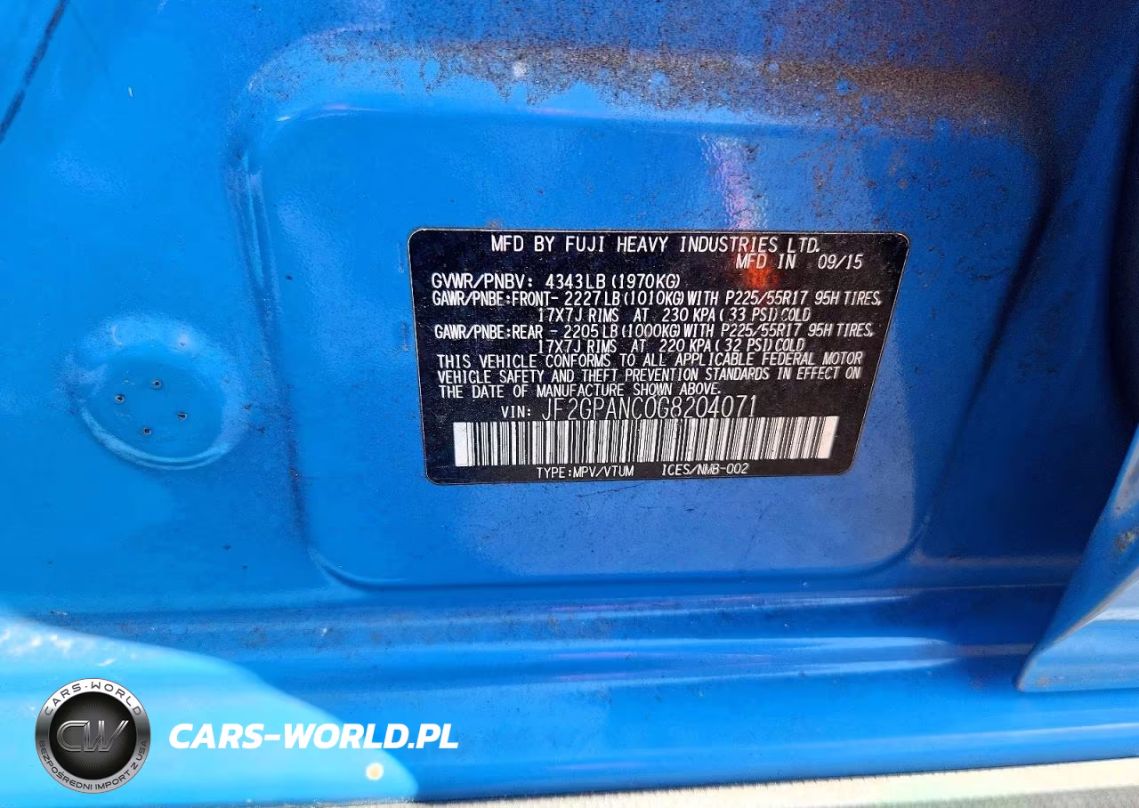 2016 Subaru Crosstrek Limited VIN:JF2GPANC0G8204071 - 12