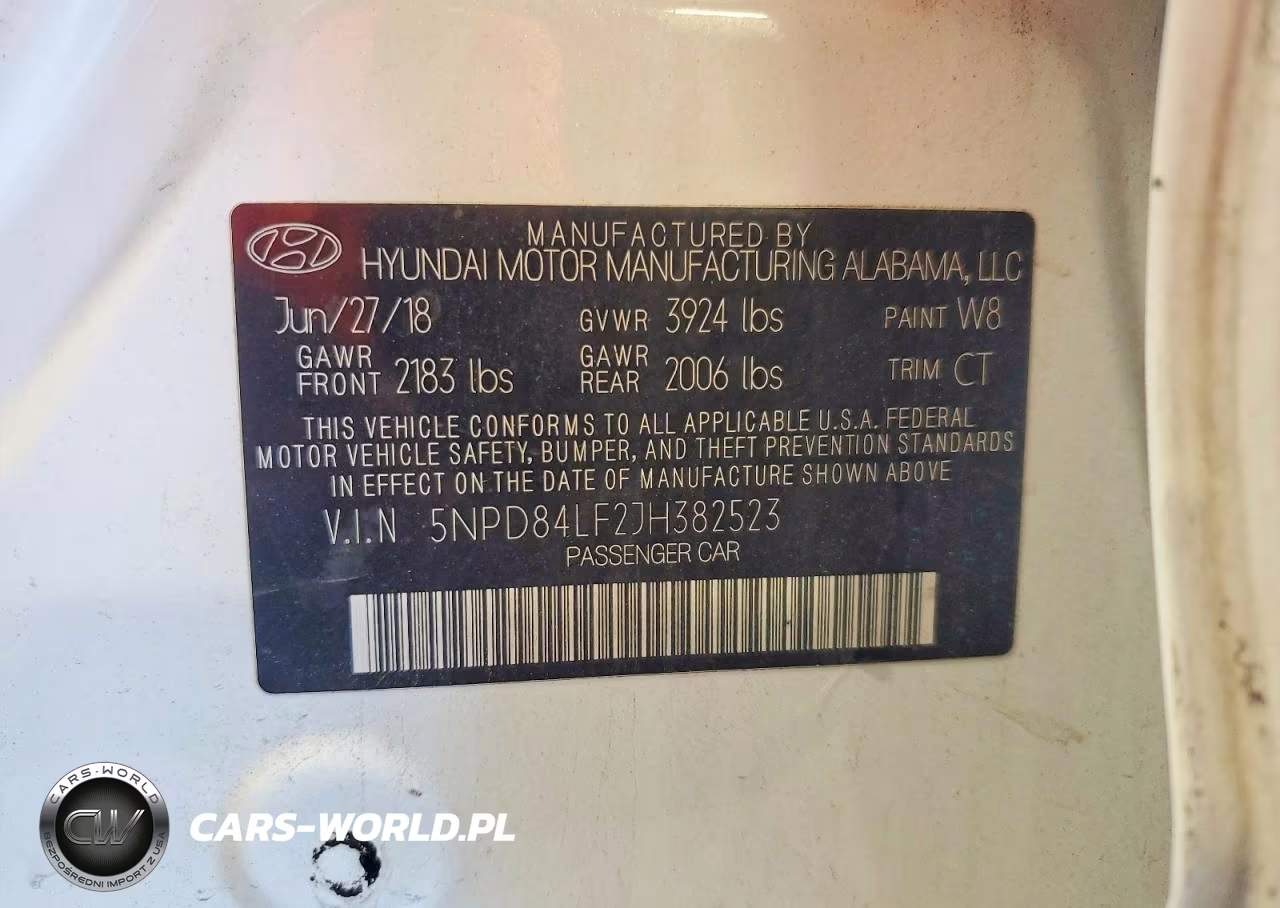 2018 Hyundai Elantra Sel VIN:5NPD84LF2JH382523 - 13