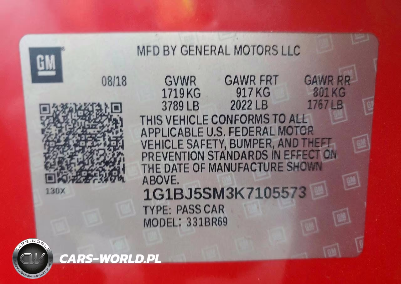 2019 Chevrolet Cruze VIN:1G1BJ5SM3K7105573 - 12