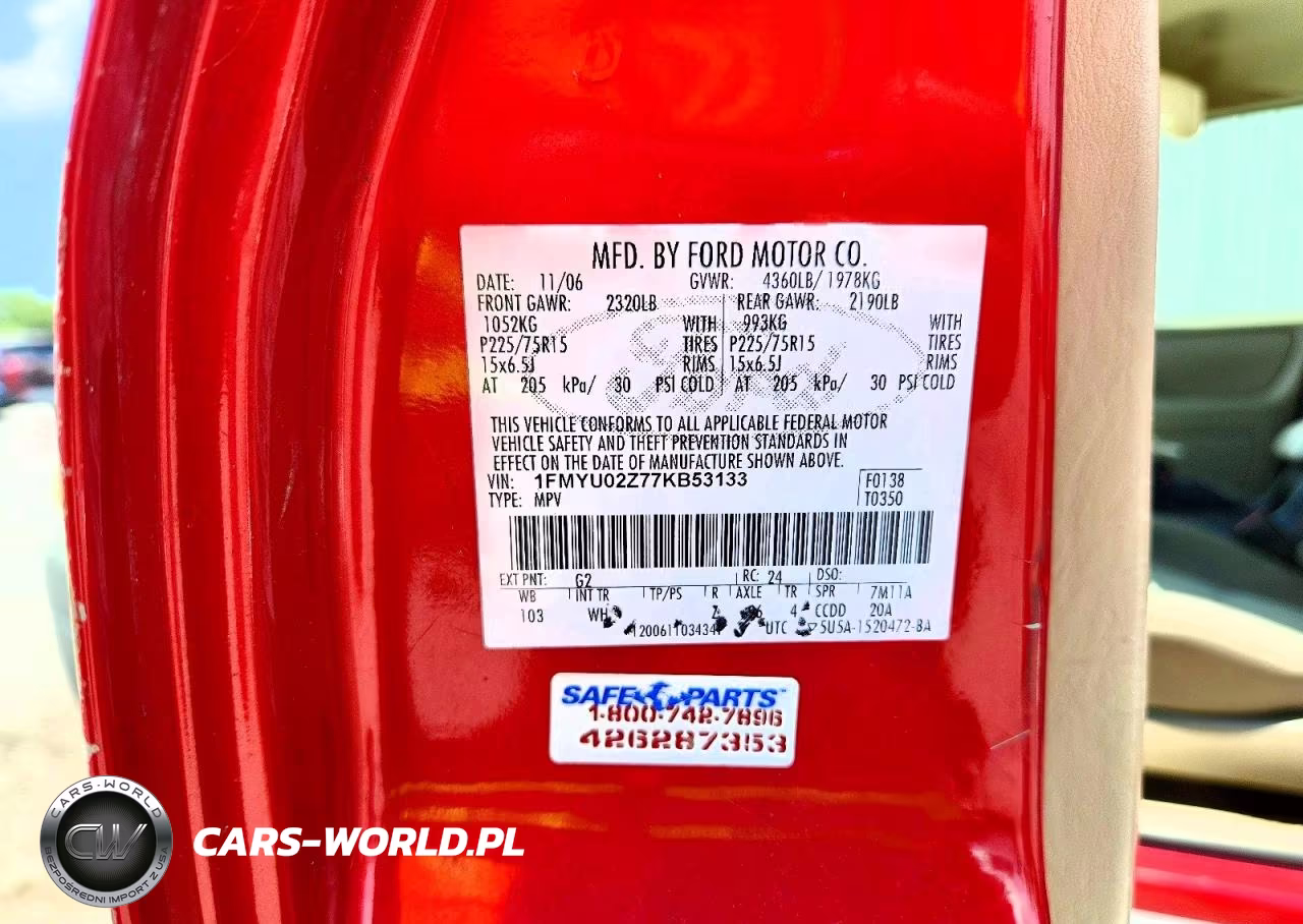 2007 Ford Escape Xls VIN:1FMYU02Z77KB53133 - 13