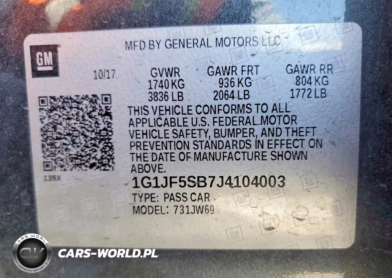 2018 Chevrolet Sonic Premier VIN:1G1JF5SB7J4104003 - 13