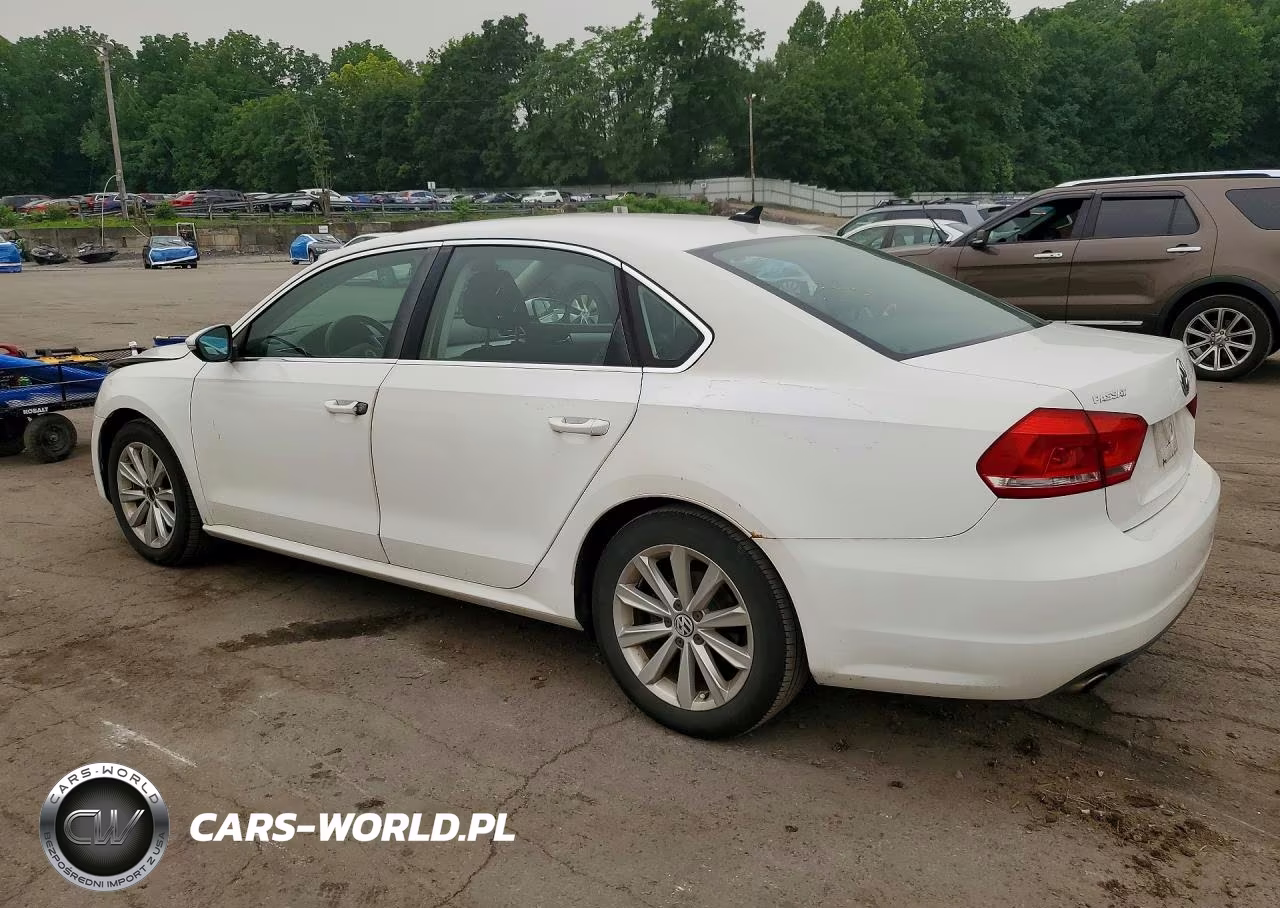 2012 Volkswagen Passat Se VIN:1VWBP7A35CC014160 - 2