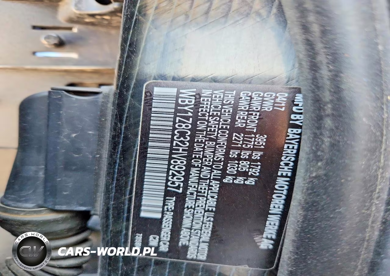 2017 BMW I3 Rex VIN:WBY1Z8C32HV892957 - 13