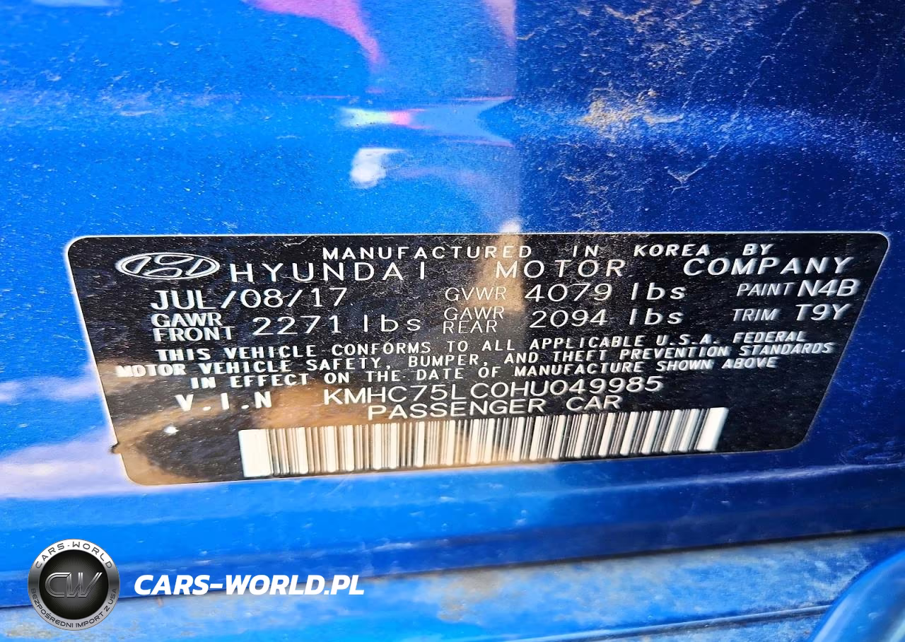 2017 Hyundai Ioniq VIN:KMHC75LC0HU049985 - 12