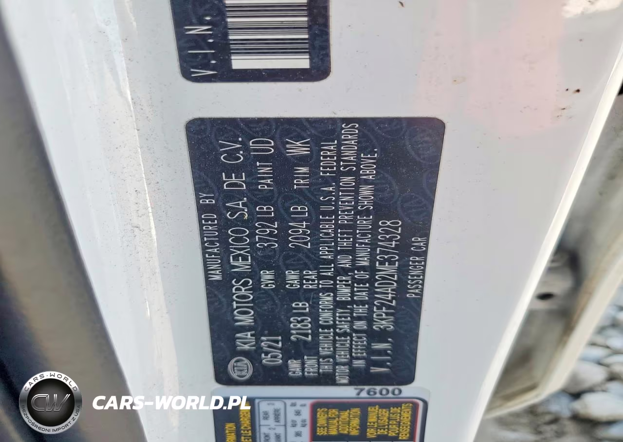 2021 Kia Forte Fe VIN:3KPF24AD2ME374328 - 12