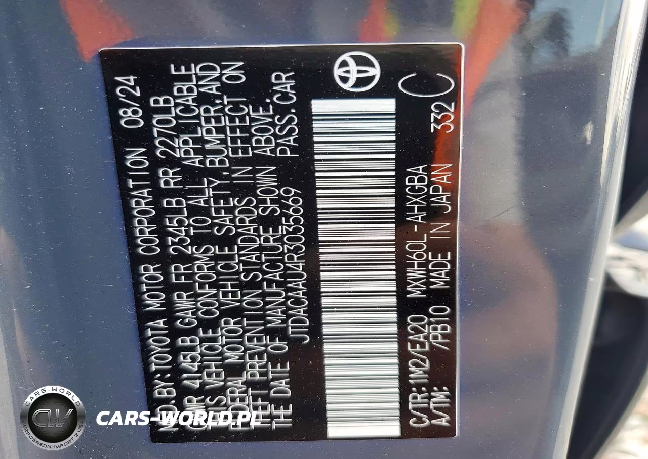 2024 Toyota Prius Xle VIN:JTDACAAU4R3035669 - 14