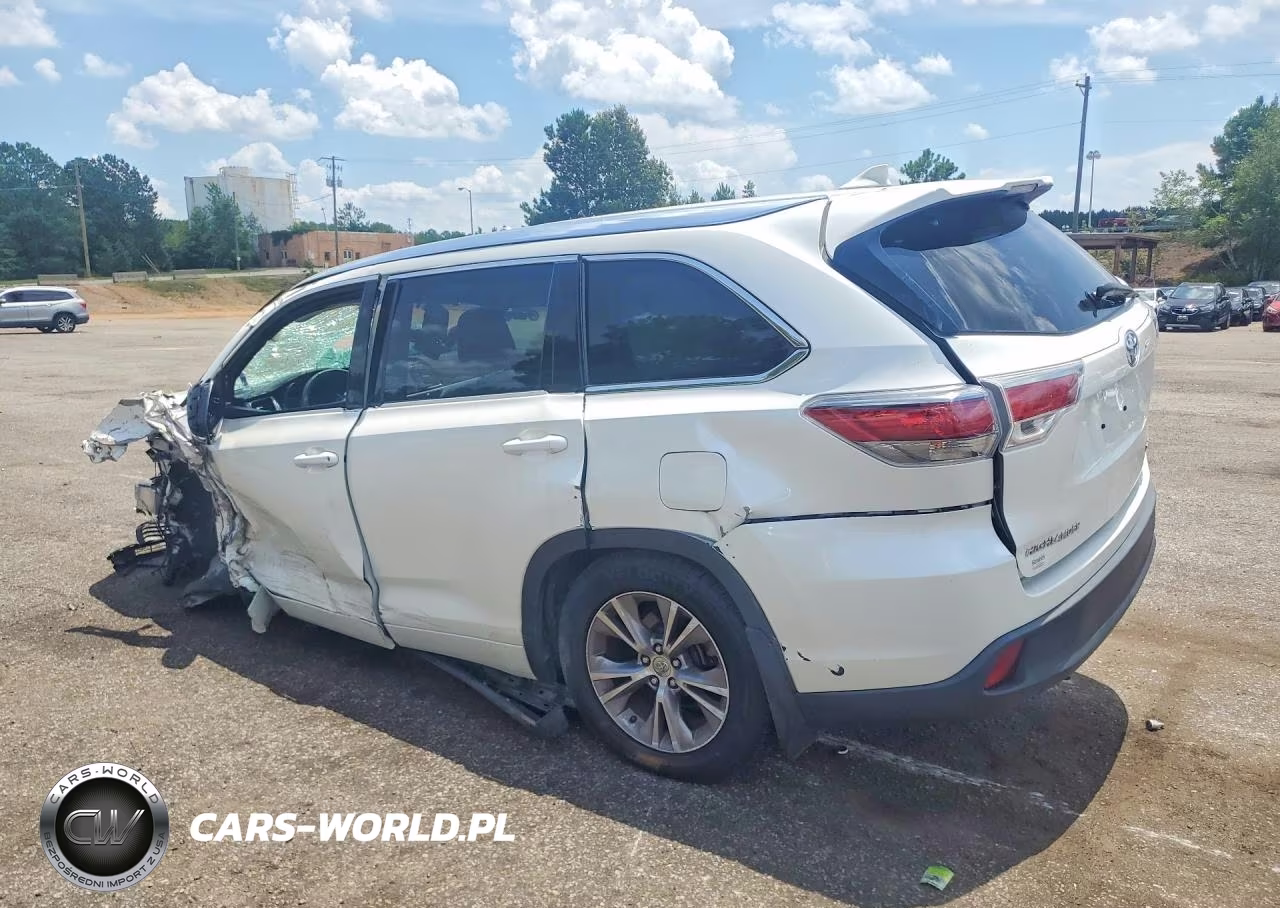 2015 Toyota Highlander Xle VIN:5TDJKRFH7FS077535 - 2