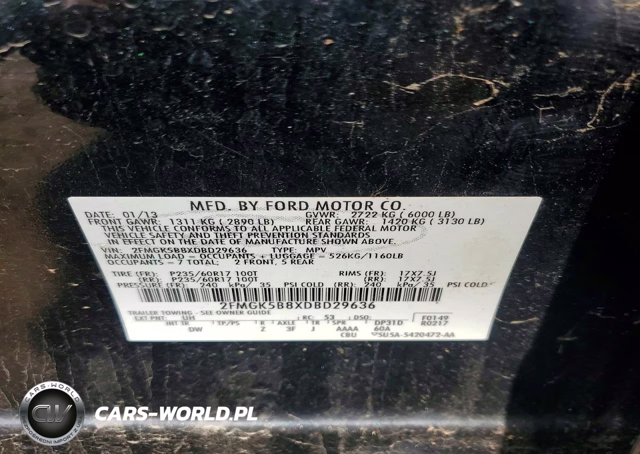2013 Ford Flex Se VIN:2FMGK5B8XDBD29636 - 13