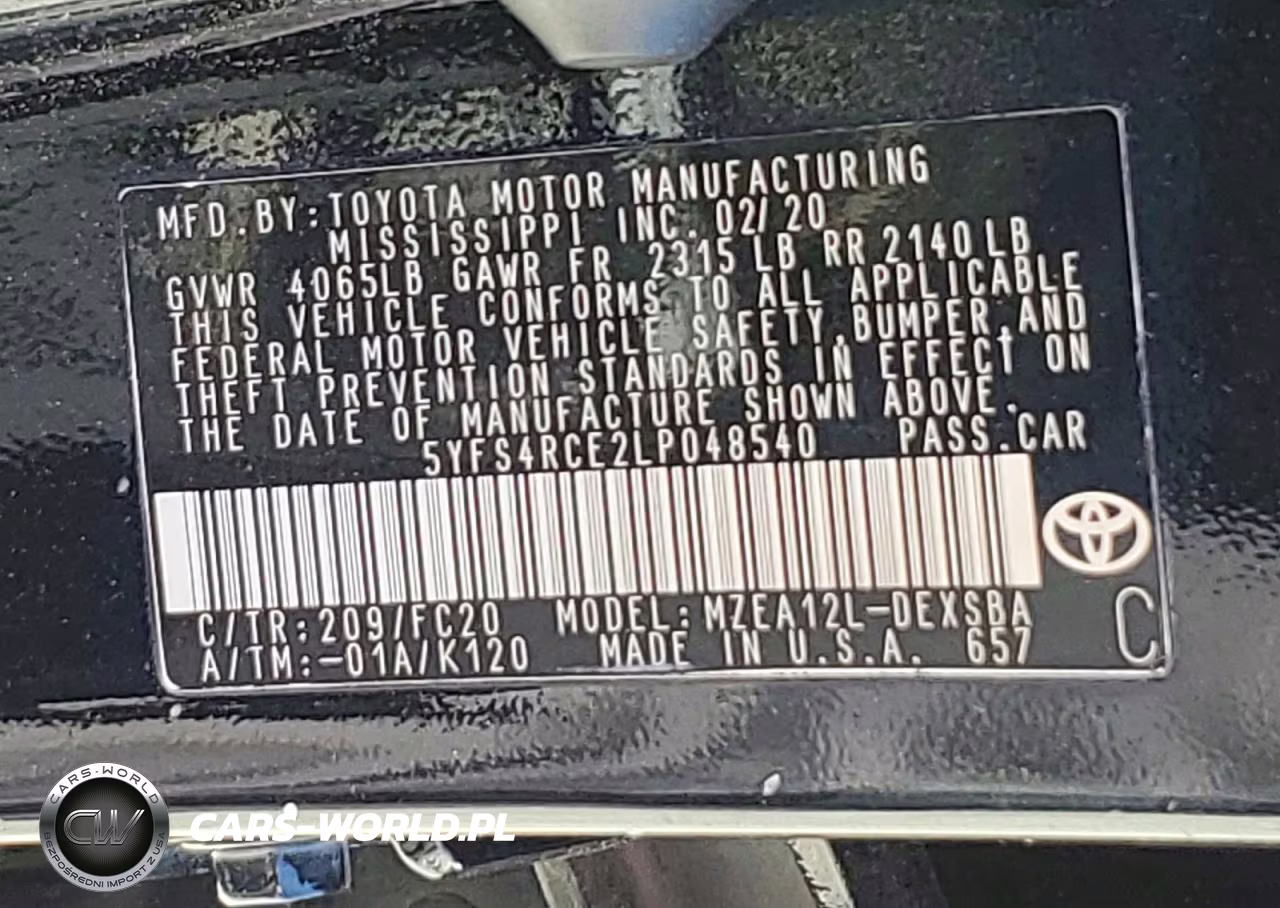 2020 Toyota Corolla Se VIN:5YFS4RCE2LP048540 - 13